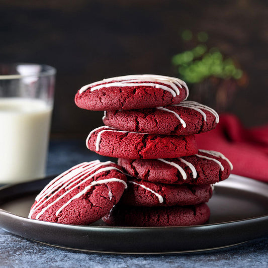 Red Velvet Peppermint Cookies