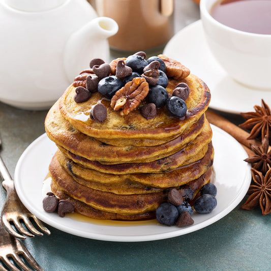 Pumpkin Spice Chocolate Pancakes