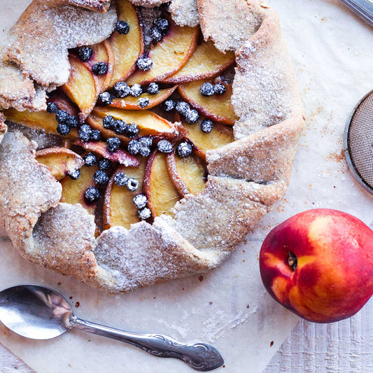 Berry Peach Freezer Cobbler