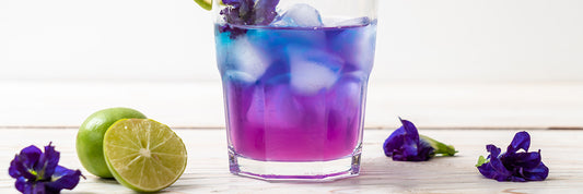 How Do Blue Butterfly Pea Flowers Create a Color-Changing Iced Tea?