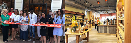 Grand opening celebration at a The Spice & Tea Exchange store