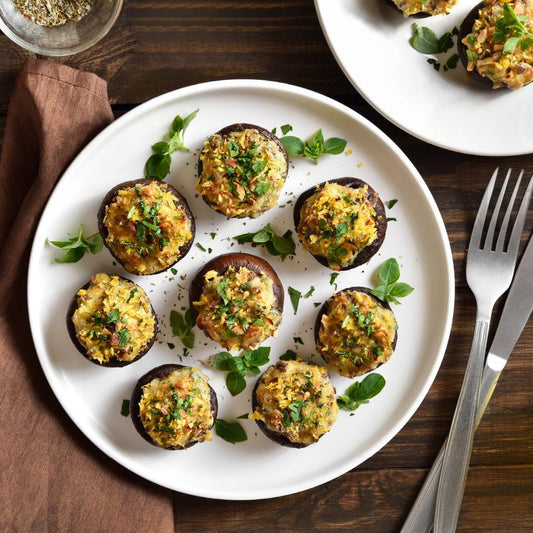 Herb & Cheese Stuffed Mushrooms