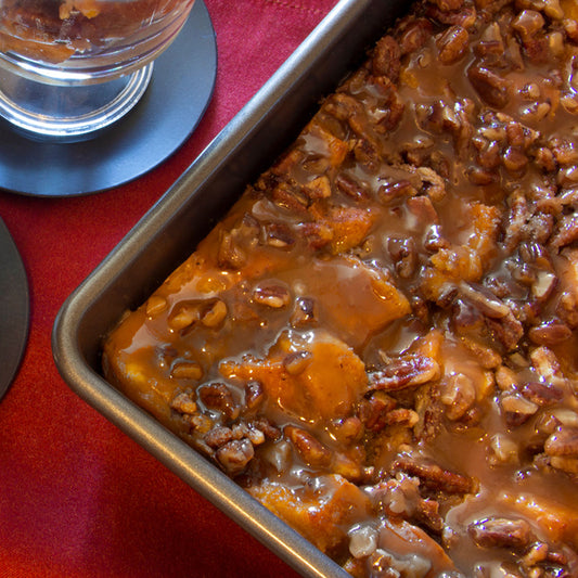 Pumpkin Pecan Bread Pudding