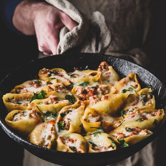 Slightly Spicy Stuffed Shells