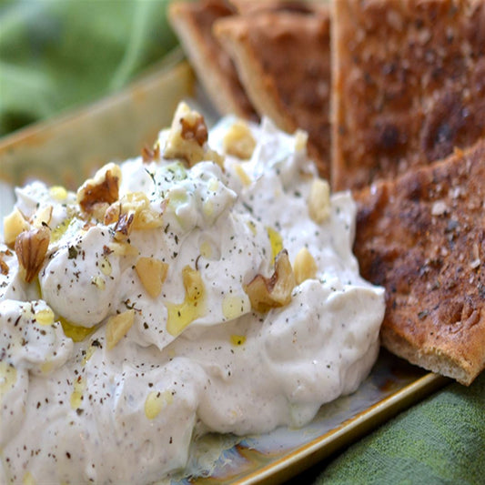 Zahtar Yogurt Dip & Pita Triangles