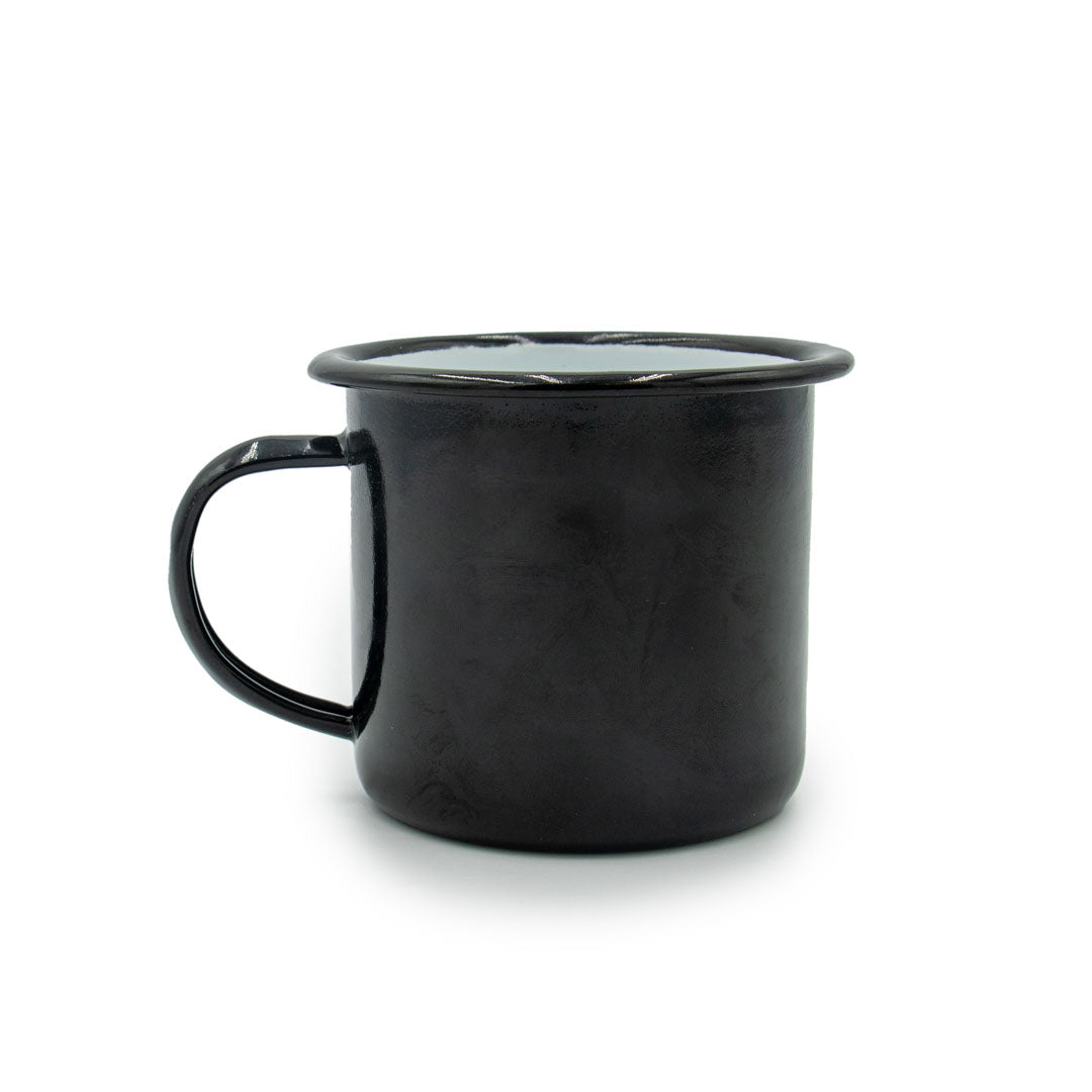 Black Branded Enamel Camp Mug - view 3