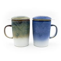 Blue and Green Cloud Tea Mug Infusers View 2