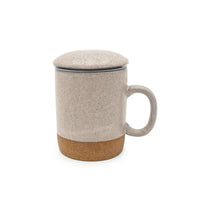 Branded Matte White Glaze Tea Mug Infuser - view 3