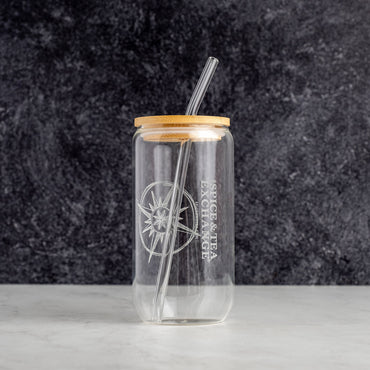 Branded Glass Tea Mug