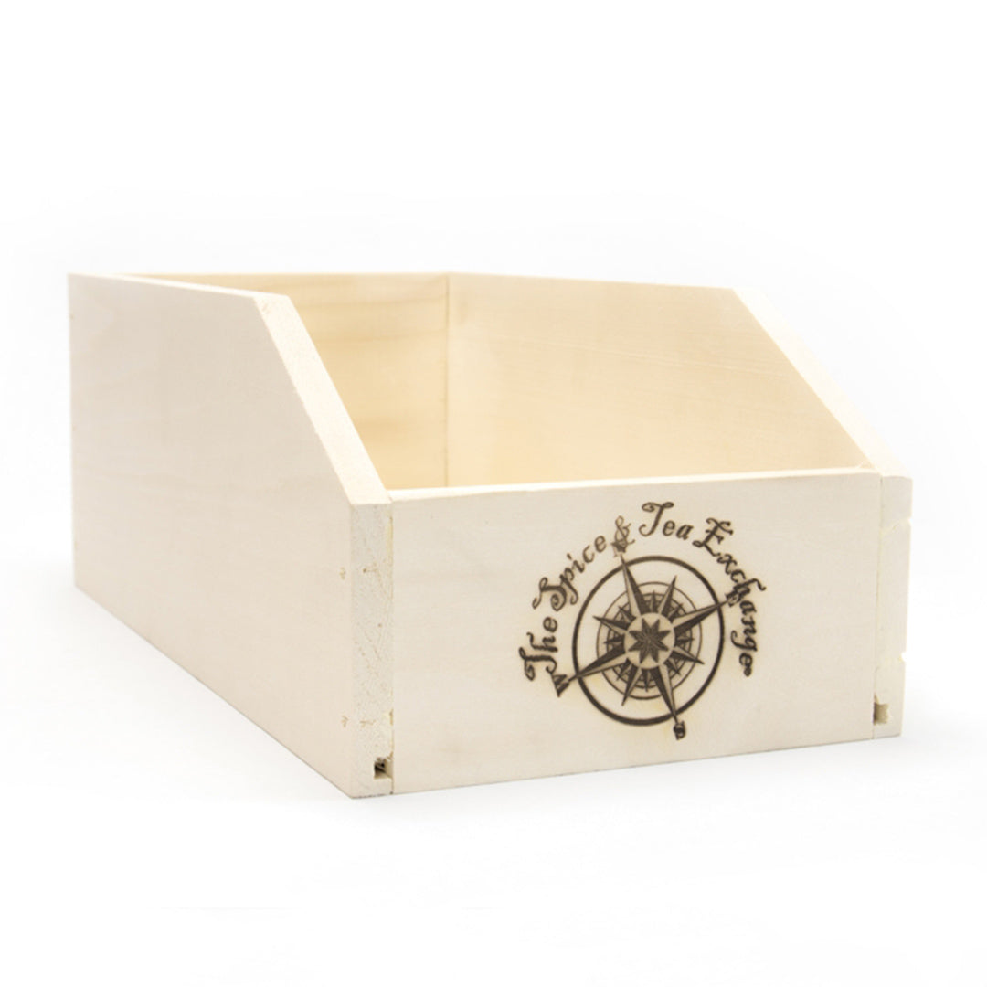 Large Branded Wood Storage Box