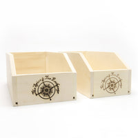 Small Branded Wood Storage Box