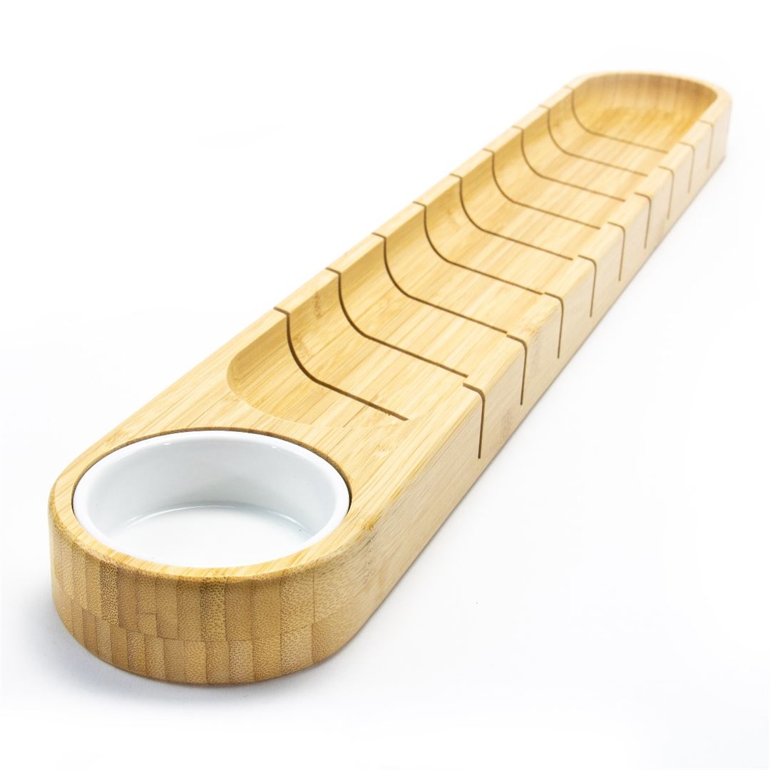 Bread Board with Ceramic Dip Bowl - view 3