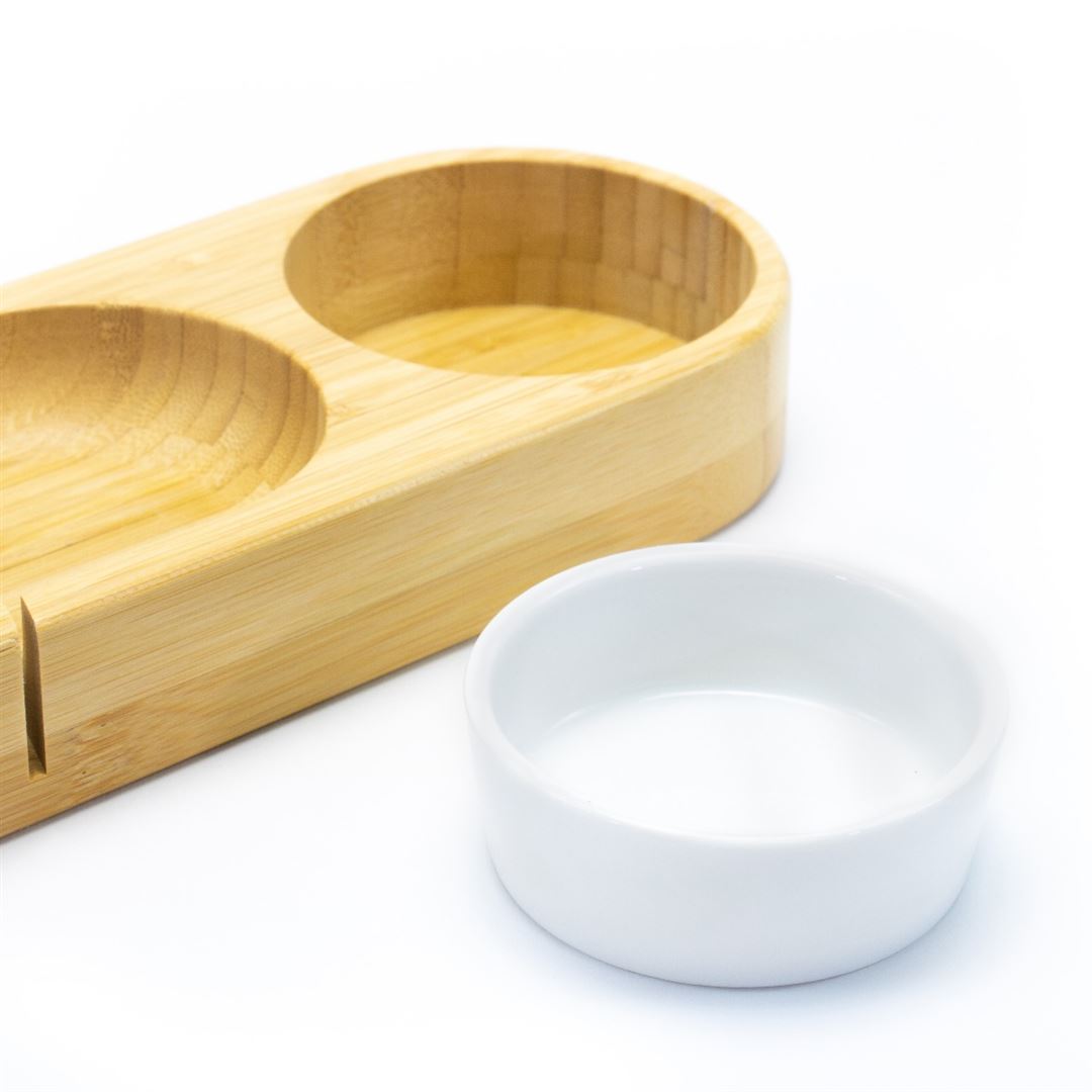 Bread Board with Ceramic Dip Bowl - view 4