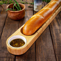 Bread Board with Ceramic Dip Bowl - view 5