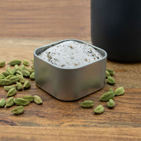 Cardamom Sugar in square tin