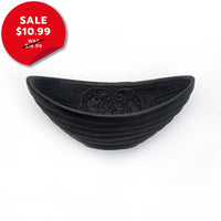 Cast Iron Black Oval Bowl