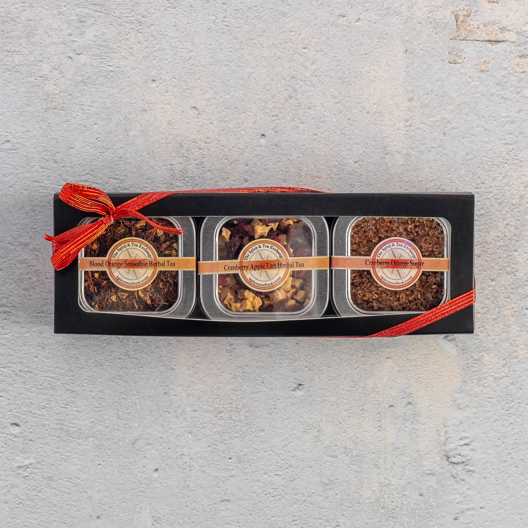 Cranberry Orange 3 Tin Gift Box