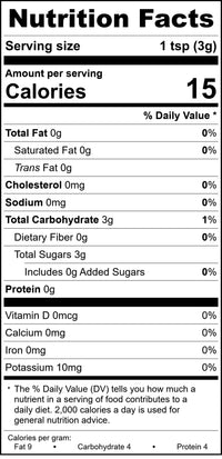 Cranberry Orange Sugar Nutrition Facts