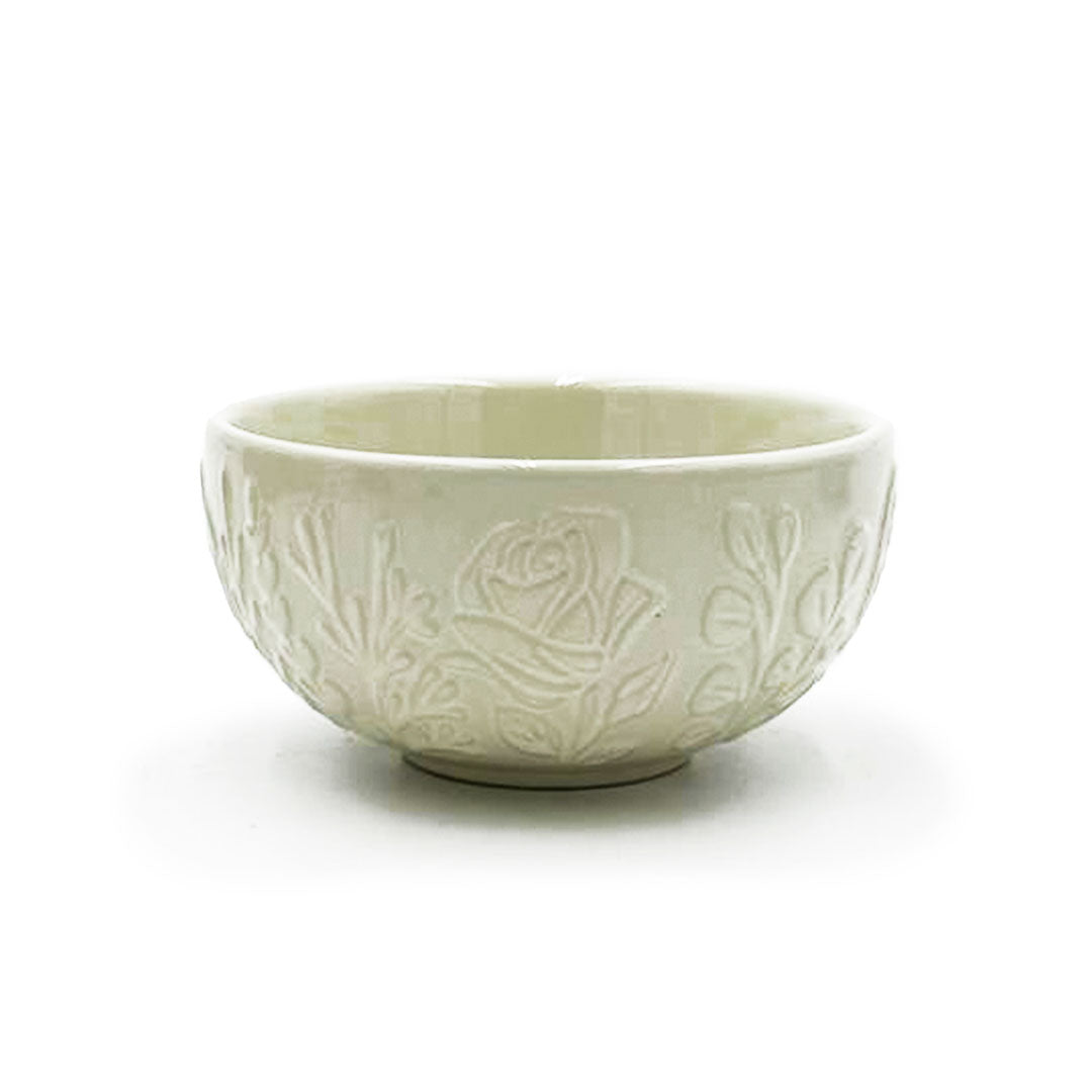 Floral Meadow Dip Bowls - cream