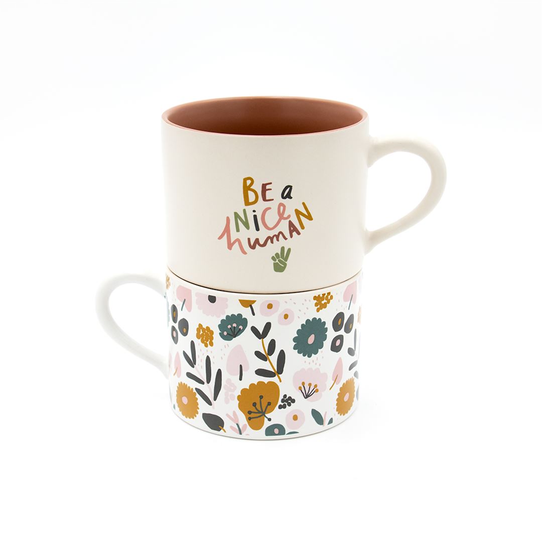 Tea Mug - Graphic Floral