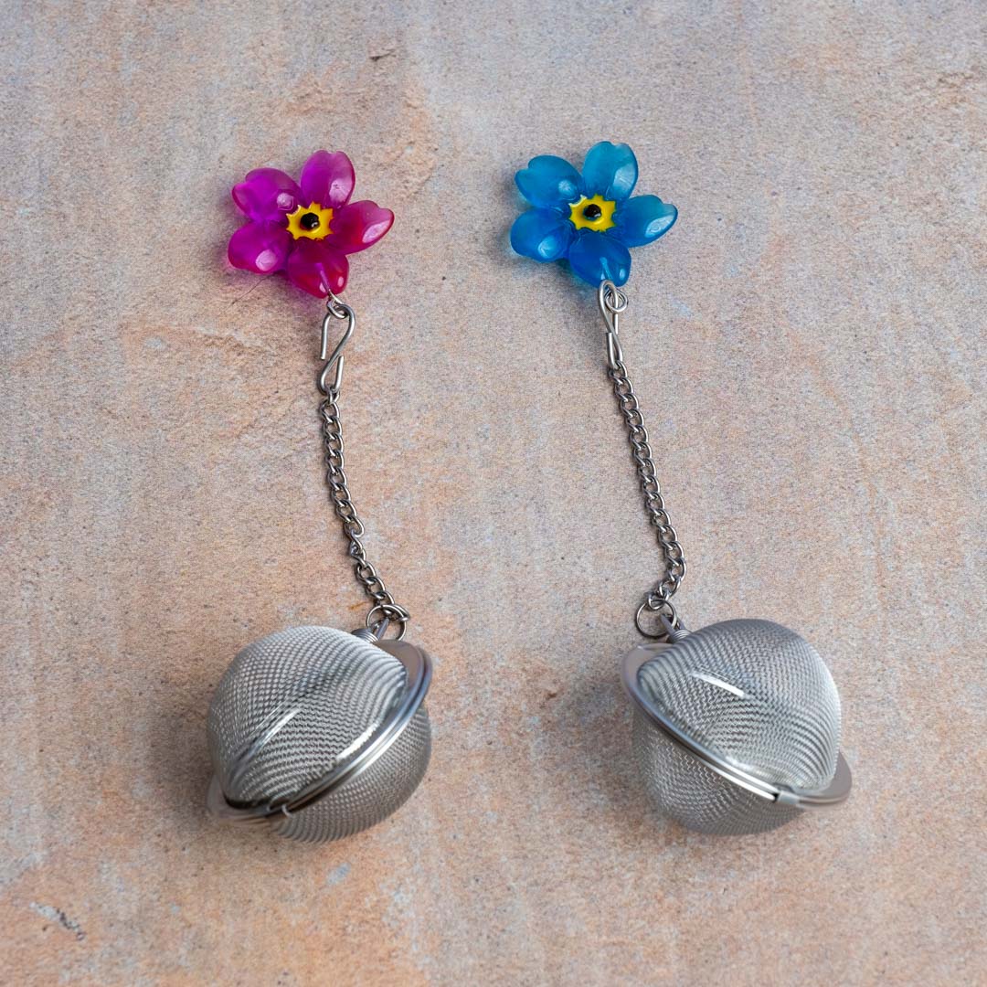 Blue & Pink Flower Charm Infusers - view 1