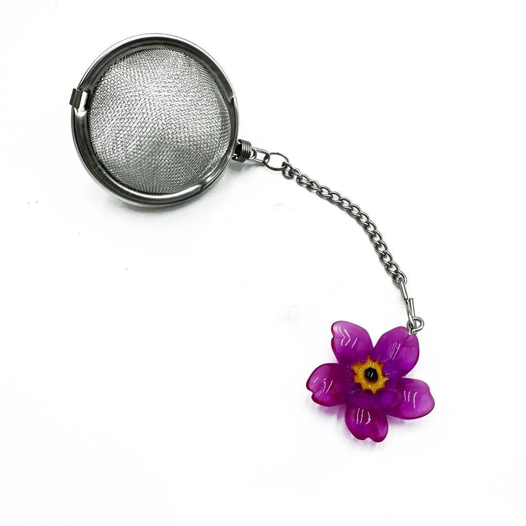 Pink Flower Charm Infuser