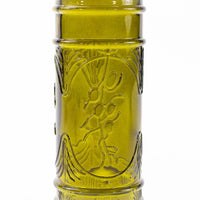 Olive Glass Oil Jar