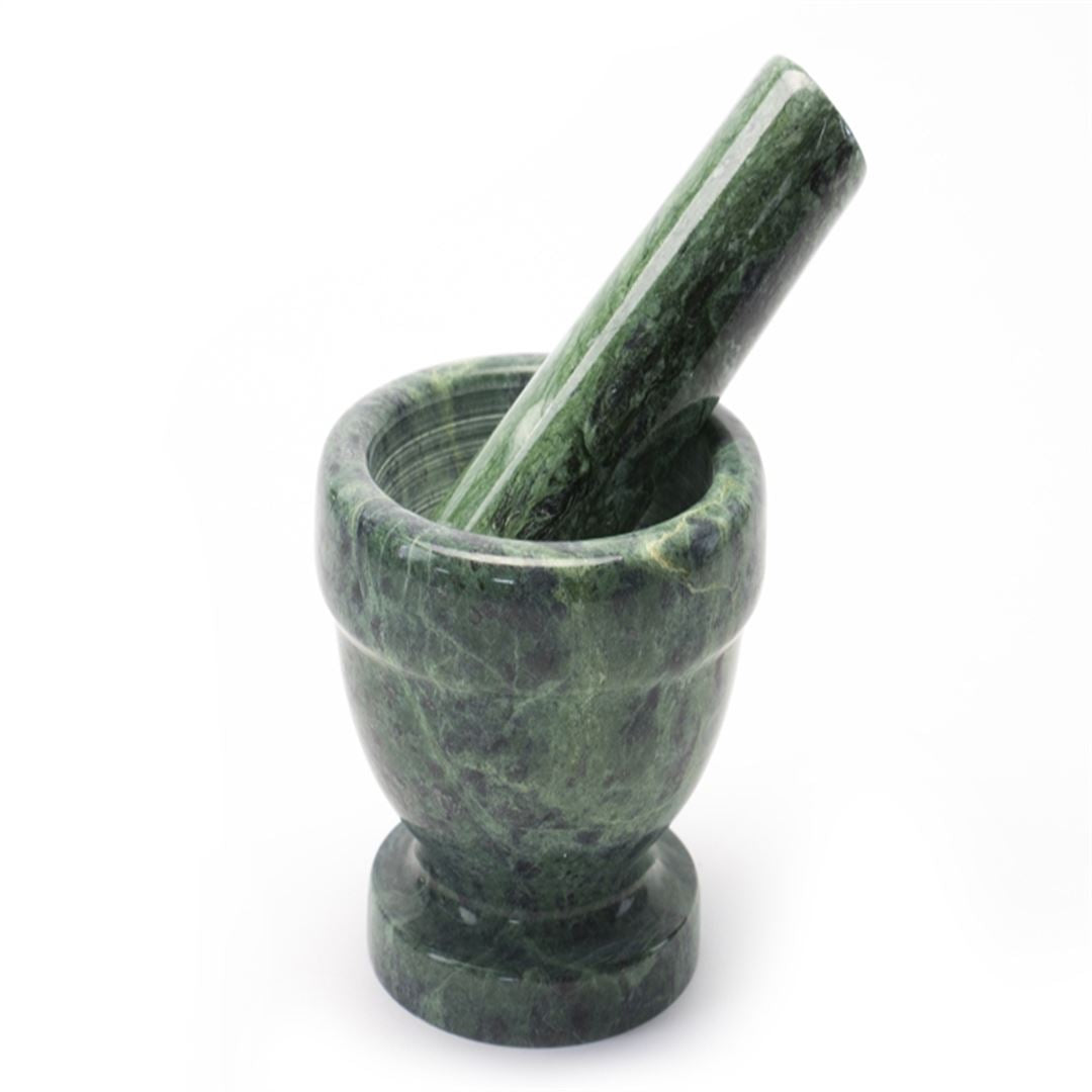 Green Mini Marble Mortar & Pestle - view 3