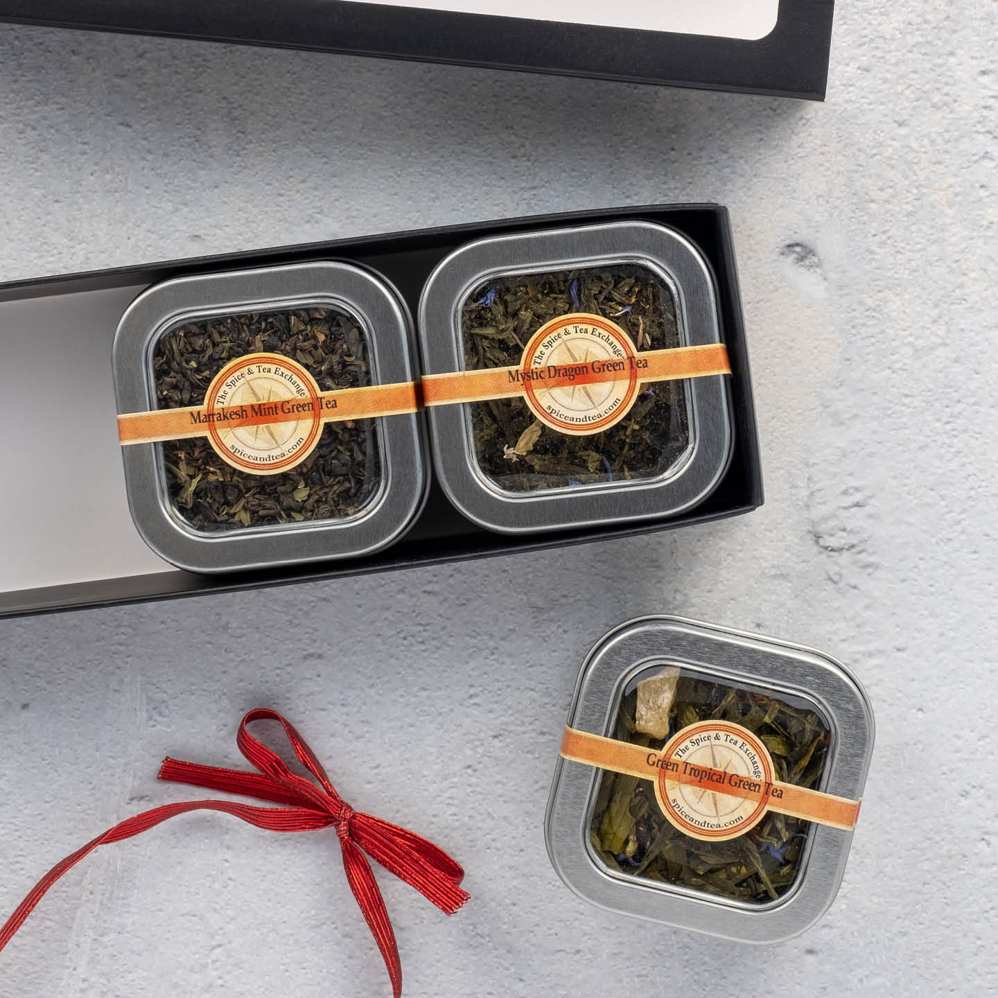 Green Tea 3 Tin Gift Box | The Spice & Tea Exchange