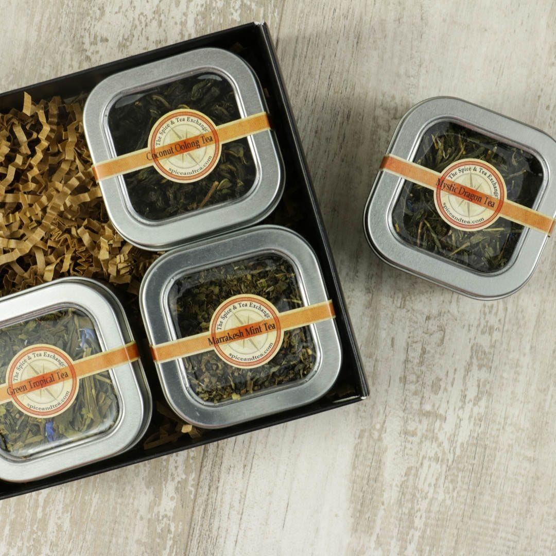 Green Tea 4 Tin Gift Box - view 1