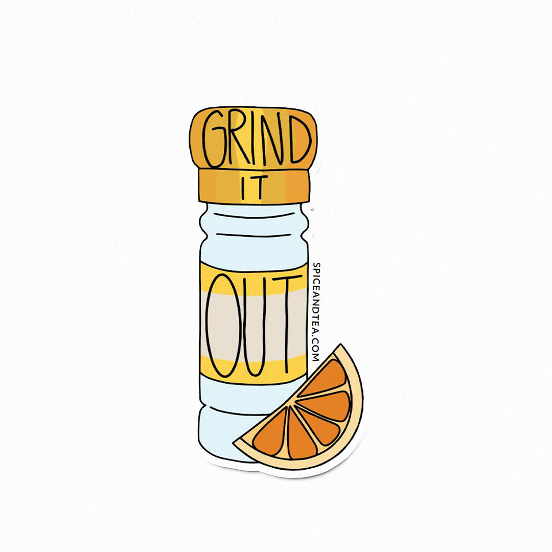 Grind It Out Vinyl Sticker