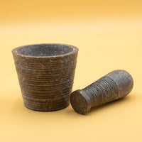 Grooved Soapstone Mortar & Pestle - view 4