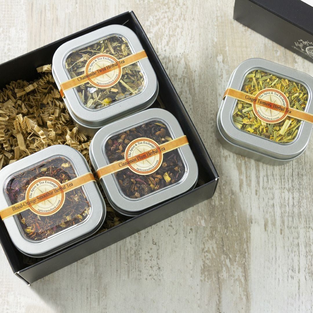 Herbal Tea 4 Tin Gift Box - view 1