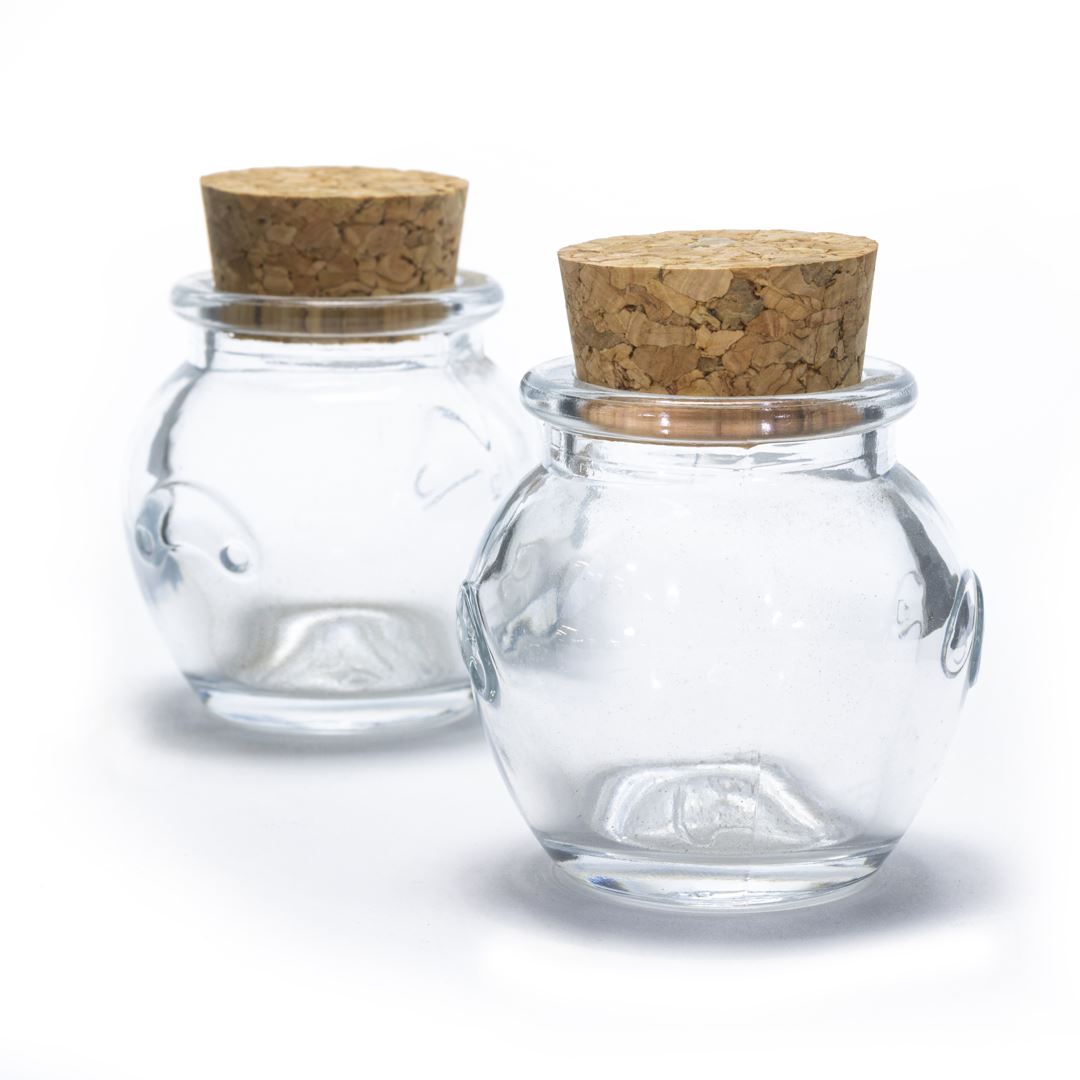 Glass Jar Honey Pot with Cork