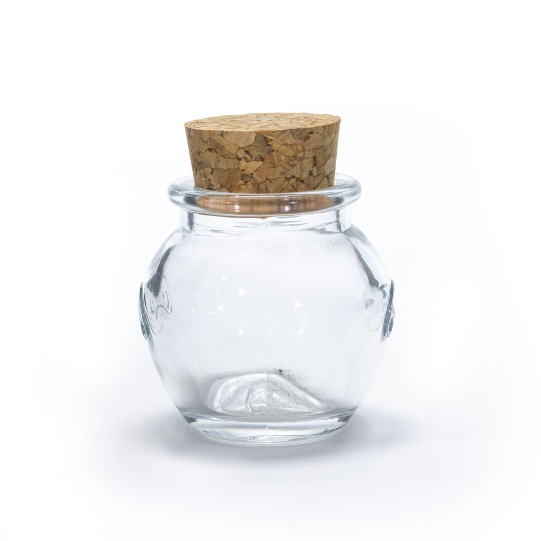 Glass Jar Honey Pot with Cork