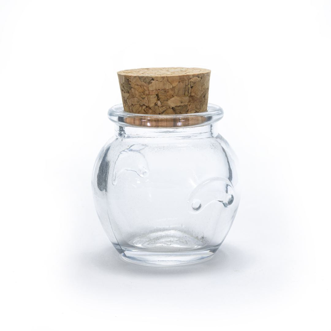 Glass Jar Honey Pot with Cork