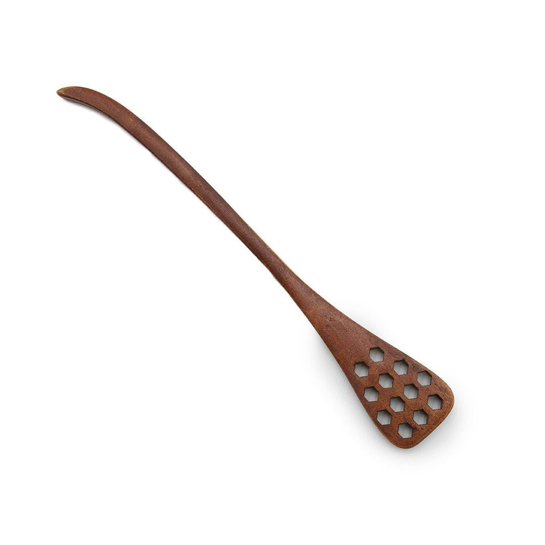 Honeycomb Wood Honey Dipper - view 1