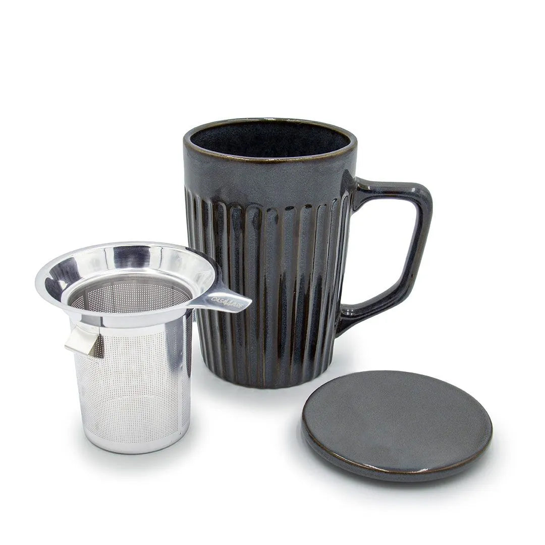 Lava Gray Tea Mug Infuser - view 2