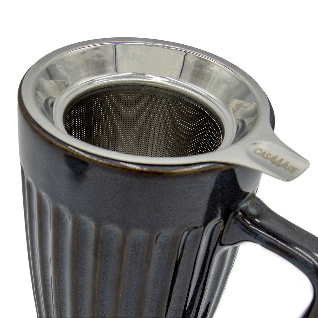 Lava Gray Tea Mug Infuser - view 5