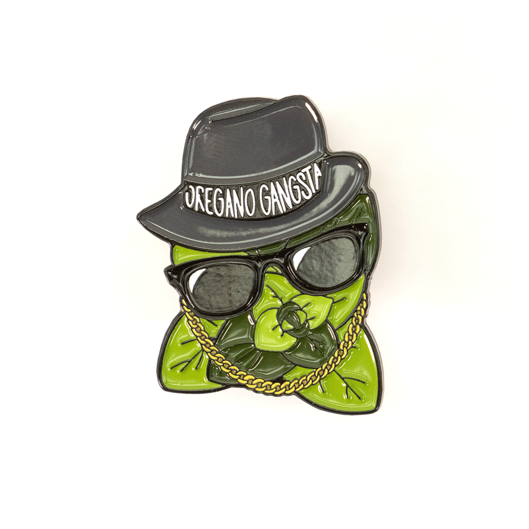 Oregano Gangsta Enamel Pin