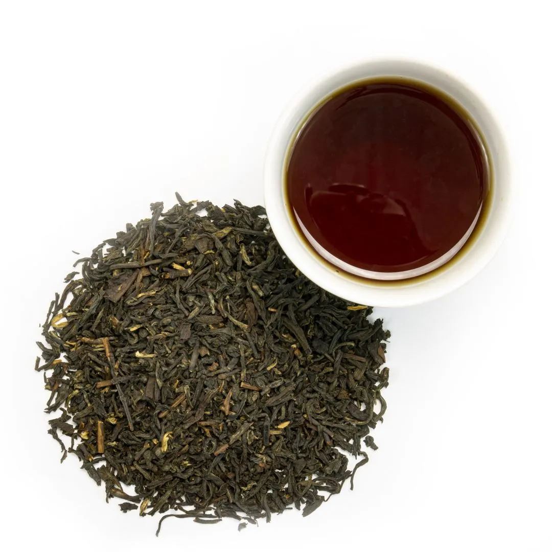 Earl Grey Black Tea - brewed and loose leaf