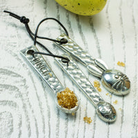 Pewter Mini Measuring Spoon Set - view 2