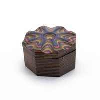 Rainbow Pakkawood Salt Cellar - view 3