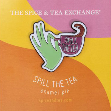 Spill The Tea Enamel Pin - view 2