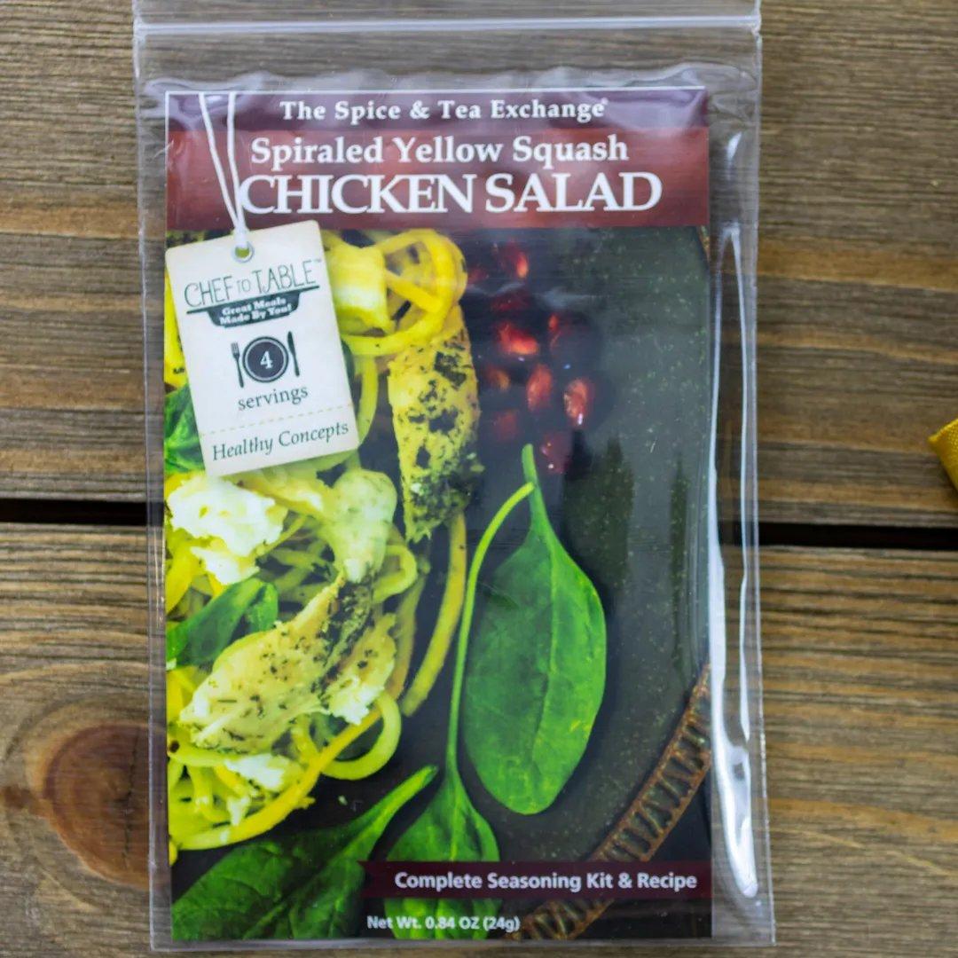 Spiraled Yellow Squash Chicken Salad Recipe Kit - view 1