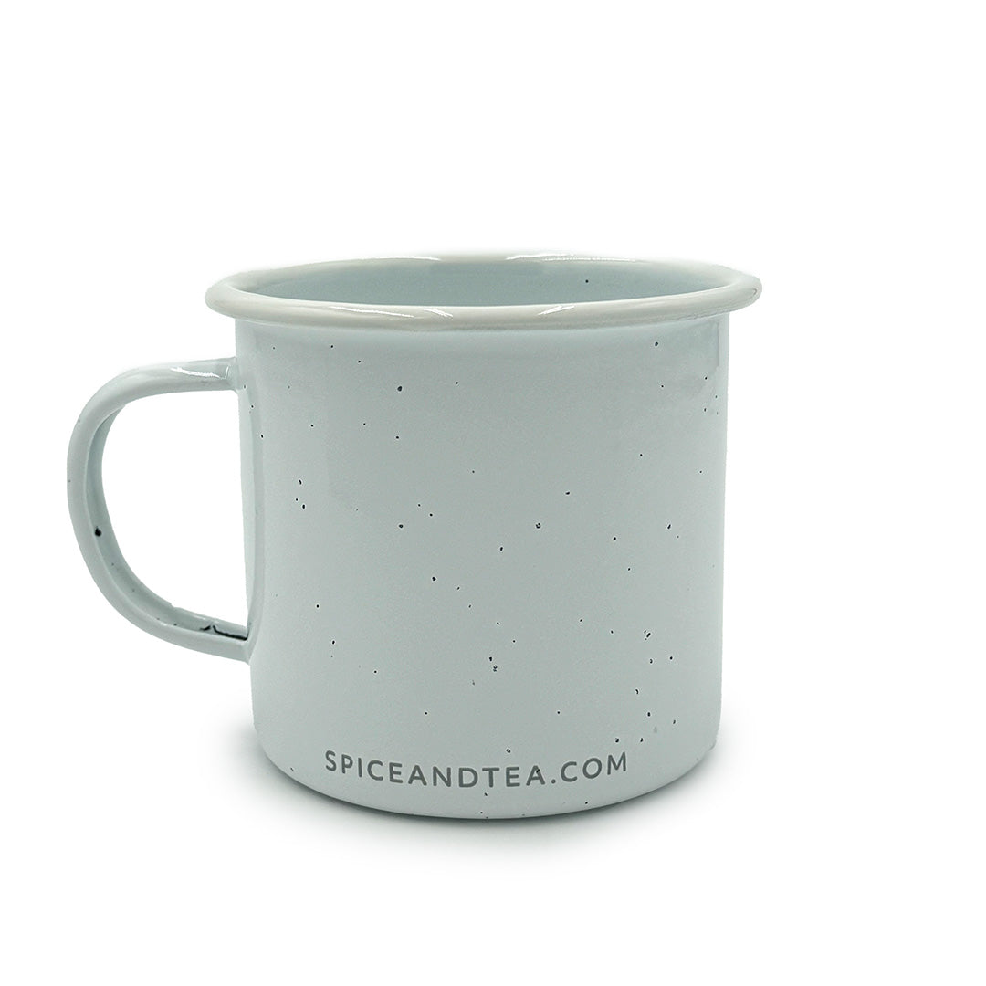 White Branded Enamel Camp Mug - view 2