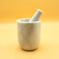 White Marble Mortar & Pestle - view 3