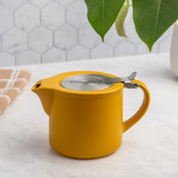 Yellow Stoneware Teapot