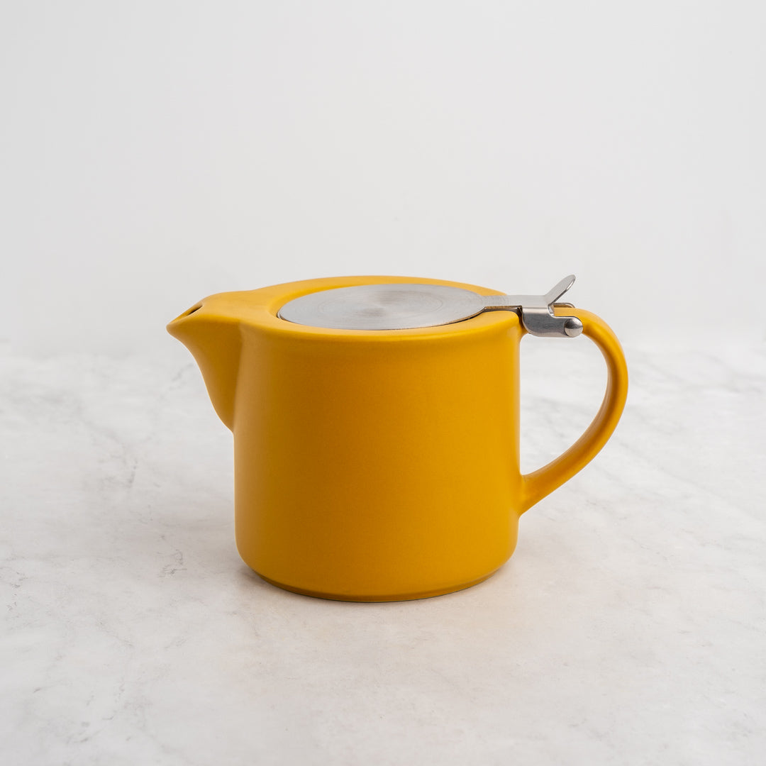 Yellow Stoneware Teapot